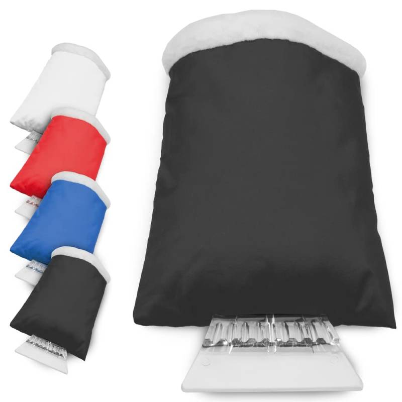 Antevia Eiskratzer mit Handschuh für die Windschutzscheibe | über 10 Modelle | Windschutzscheibenschaber mit Fäustling für Frost | Farbe: Schwarz (Dasha Schwarz) von ANTEVIA Matériaux