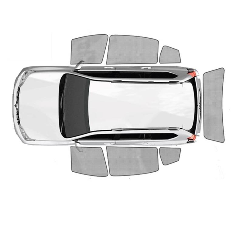 Magnetischer Auto-Sonnenschutz Frontscheibe Heckscheiben-Sonnenschutz Für Benz C-Klasse Für W203 2000-2007 Sonnenblenden Autofenster Sonnenschutz (Farbe : 2PCS Front) von ANTWAX