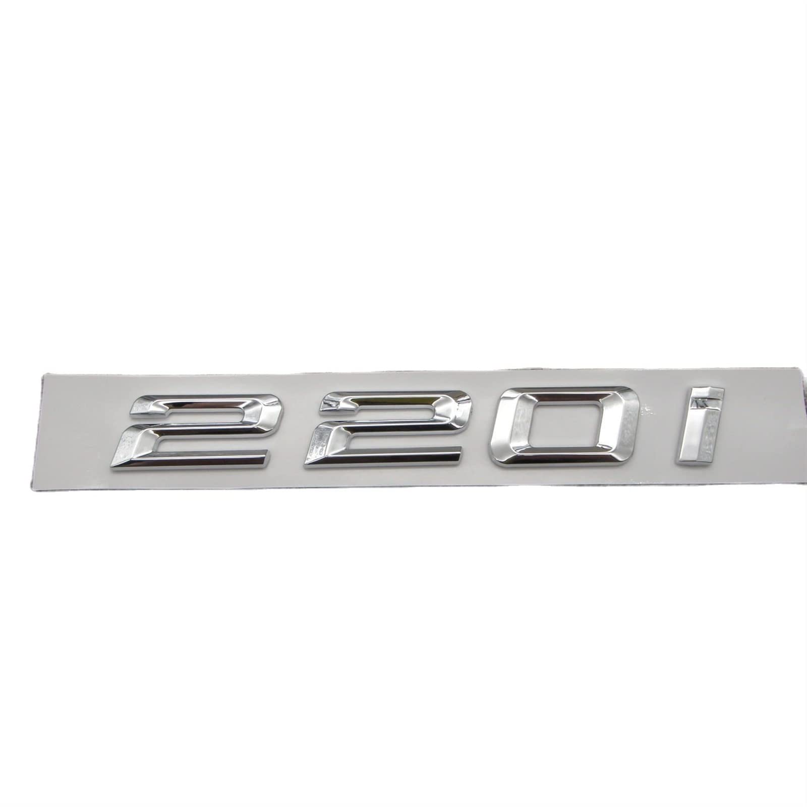 ANUTE Chrom, glänzendes Silber, ABS, Zahl, Buchstaben, Wort, Kofferraum-Emblem, Aufkleber, passend for BMW 2er 220i ANUTE Chrom, glänzendes Silber, ABS, Zahl, Buchstaben, Wort, Kofferraum-Emblem, Aufkleber, passend for BMW 2er 220i von ANUTE
