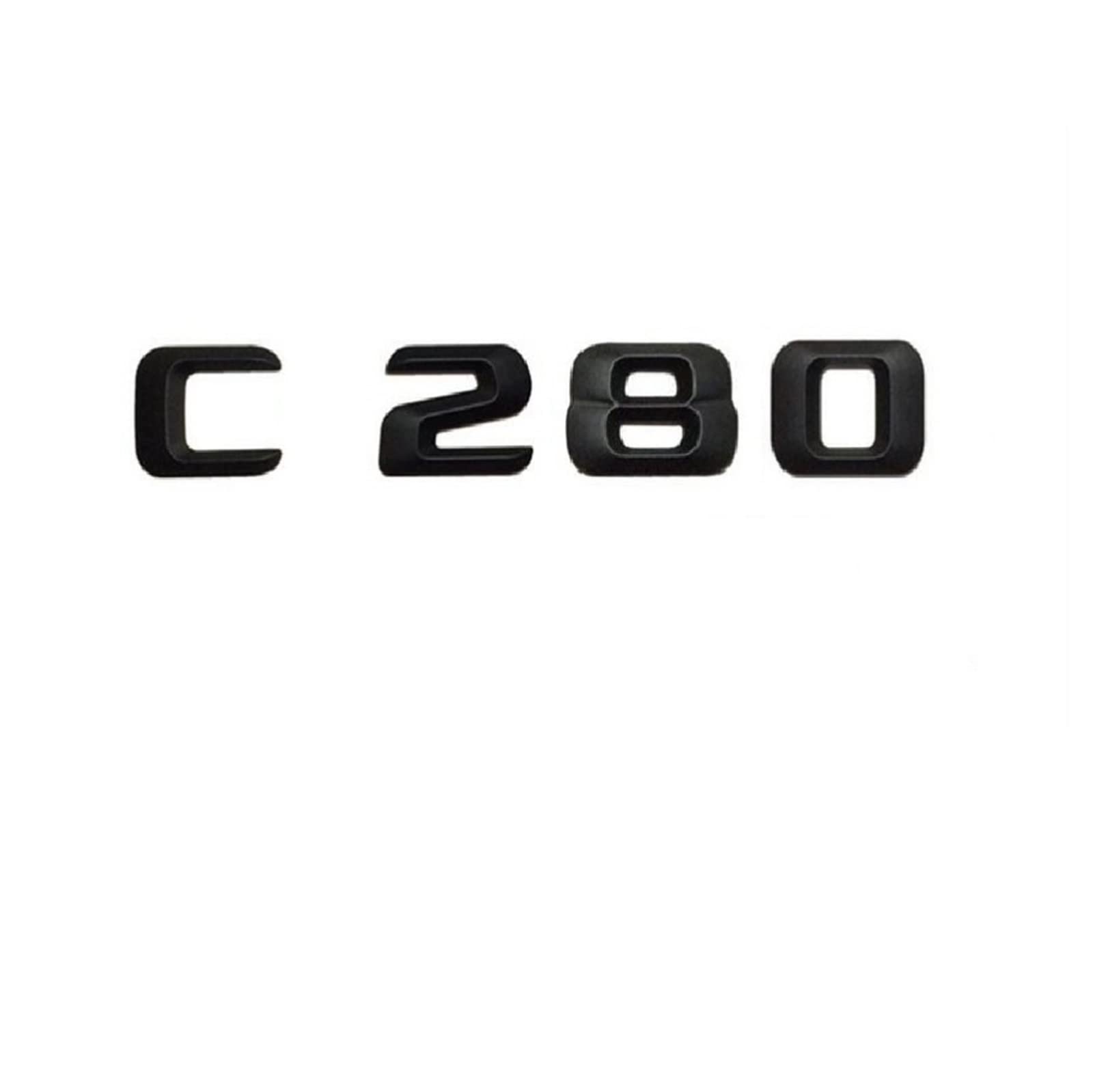 ANUTE Mattschwarz C 280 "Kofferraum hinten Buchstaben Wörter Nummer Abzeichen Emblem Aufkleber Aufkleber passend for Mercedes Benz C-Klasse C280 ANUTE Mattschwarz C 280 "Kofferraum hinten Buchstaben Wörter Nummer Abzeichen Emblem Aufkleber Aufkleber passend for Mercedes Benz C-Klasse C280 von ANUTE
