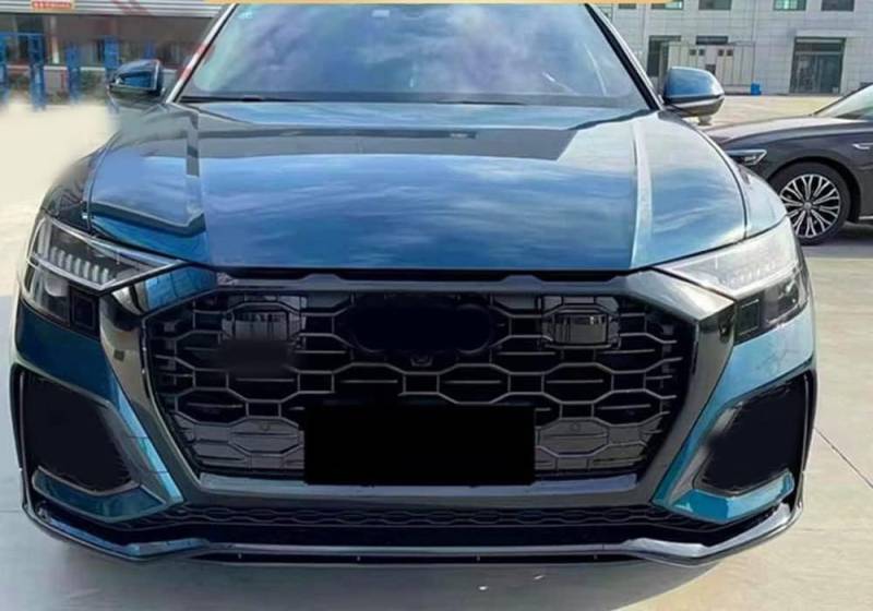 ANYANH Auto Frontgrill Für Audi Q8/RSQ8 2018-2021, Vorderen Stoßfänger Grill Kühlergrill Vorne Frontstoßstange Grill Tuning Zubehör Frontgrill von ANYANH