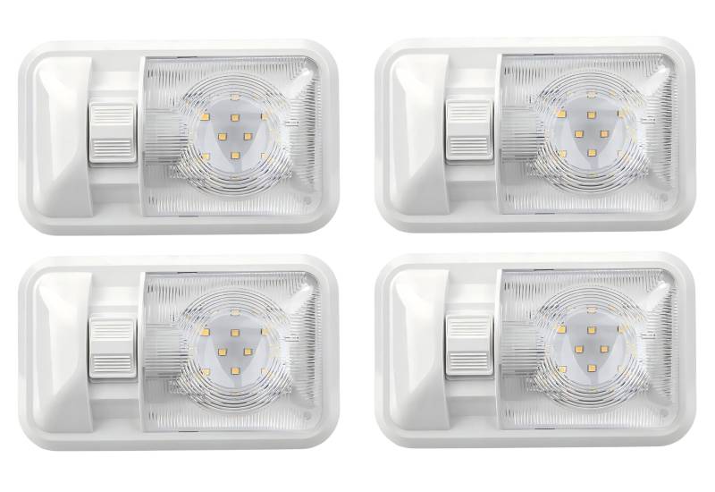 12 Volt LED Innenraumbeleuchtung für Wohnmobile, Vans, Anhänger und Boote - Neutralweiß 4500K, 3,5 W, 400LM, Einfache Installation - Set mit 4 Stück von ANYPOWK