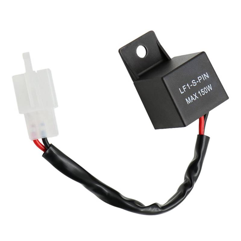 AODEA 12V LED Relais Anzeige Relais Motorrad Load UnabhäNgige Anzeige LF1-S-PIN MAX 150W 2 PIN von AODEA