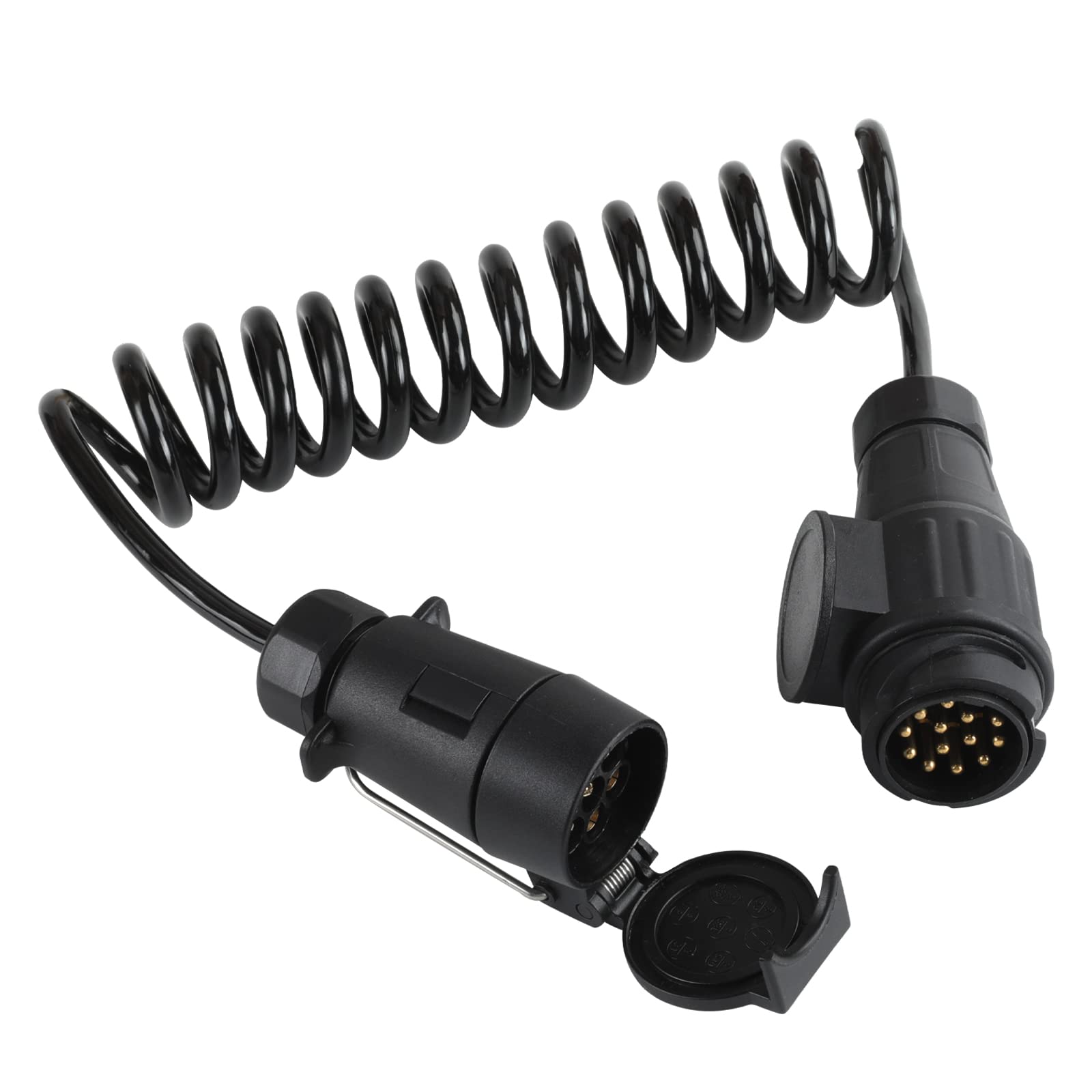 AOHEWEI 13-poliger auf 7-poliger 1,8-m-Anhänger-Verlängerungskabel-Adapter, 12-V-Anhänger-Steckdosen-Verlängerungskabel, 7-adriger elektrischer Verdrahtungsanschluss für das Abschleppen von Wohnwagen AOHEWEI 13-poliger auf 7-poliger 1,8-m-Anhänger-Verlängerungskabel-Adapter, 12-V-Anhänger-Steckdosen-Verlängerungskabel, 7-adriger elektrischer Verdrahtungsanschluss für das Abschleppen von Wohnwagen von AOHEWEI