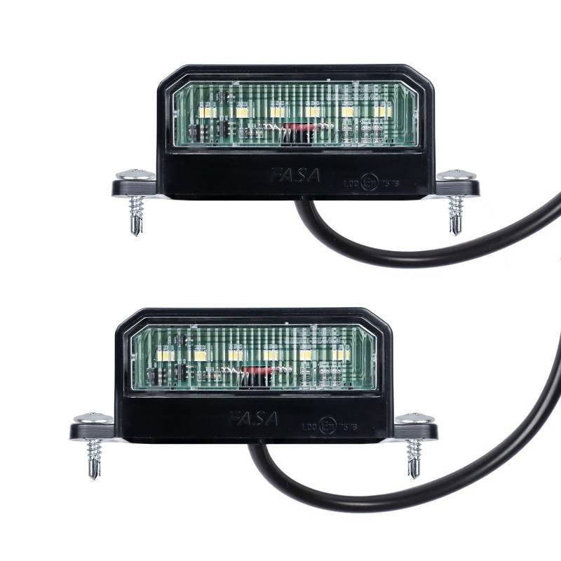 AOHEWEI 2 x LED-Kennzeichenleuchten Hinten Kennzeichenleuchten 12~24V Wasserdicht Perfekt Für LKW-LKW Oder Boot von AOHEWEI