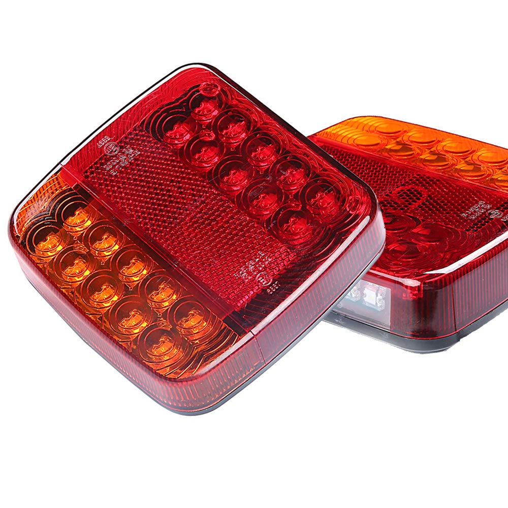 AOHEWEI LED Anhänger Rückleuchten Lkw Bremsleuchte 12V Blinklicht Anzeige Lampe Beleuchtung Hinten Wasserdicht für Anhänger Lkw Wohnwagen Van Oder Traktor von AOHEWEI