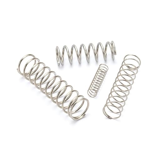 10 Stück zylindrische Spulen-Rückfeder, komprimiert, stoßdämpfend, Druckrückführung, kleine Druckfeder, 65 Mn-Stahl, WD 0,2 mm(25mm(10PCS),4mm) von AOIMBNQC