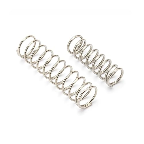 5/10 Stück zylindrische Spule mit komprimierter Rückseite, stoßdämpfende Druckrückführungs-Druckfeder, 65 Mn-Stahldraht, Durchmesser 1,2 mm(90mm (5PCS),6mm) von AOIMBNQC