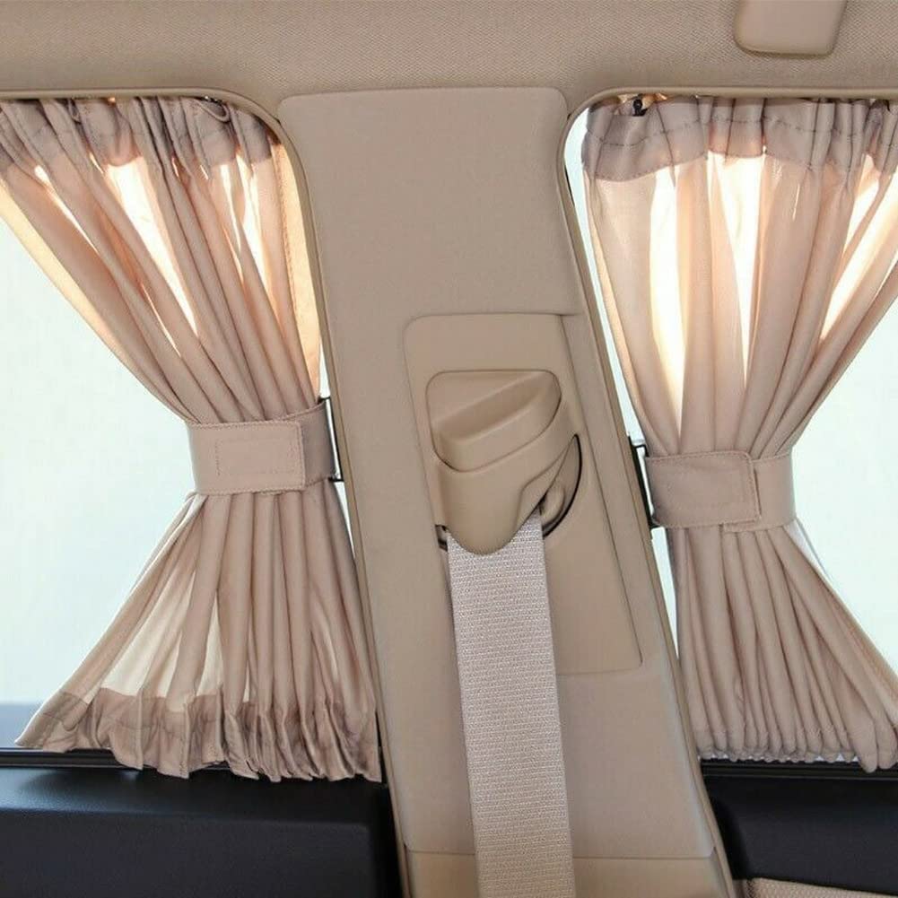 2 Stück Universal Beige VIP Auto Van SUV Vorhänge Schiene UVproof Sonnenschutz Visier Sichtschutz 2 Stück Universal Beige VIP Auto Van SUV Vorhänge Schiene UVproof Sonnenschutz Visier Sichtschutz von AOLI