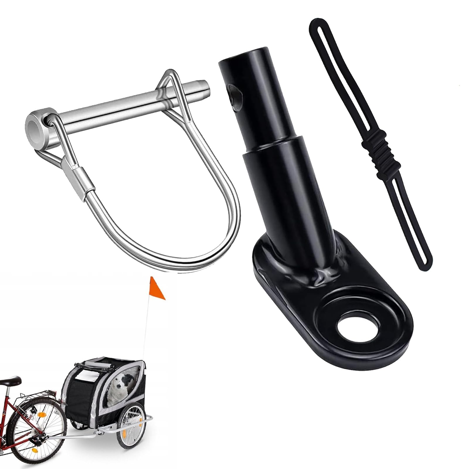 Fahrradanhänger Kupplung, 2 Stück Fahrrad Anhängerkupplung Universal Hundeanhänger Adapter für Fahrrad, Anhängerkupplung Fahrrad mit Sicherungsstift, Kinderanhänger Fahrradkupplungen Fahrradanhänger Kupplung, 2 Stück Fahrrad Anhängerkupplung Universal Hundeanhänger Adapter für Fahrrad, Anhängerkupplung Fahrrad mit Sicherungsstift, Kinderanhänger Fahrradkupplungen von AOMiGT