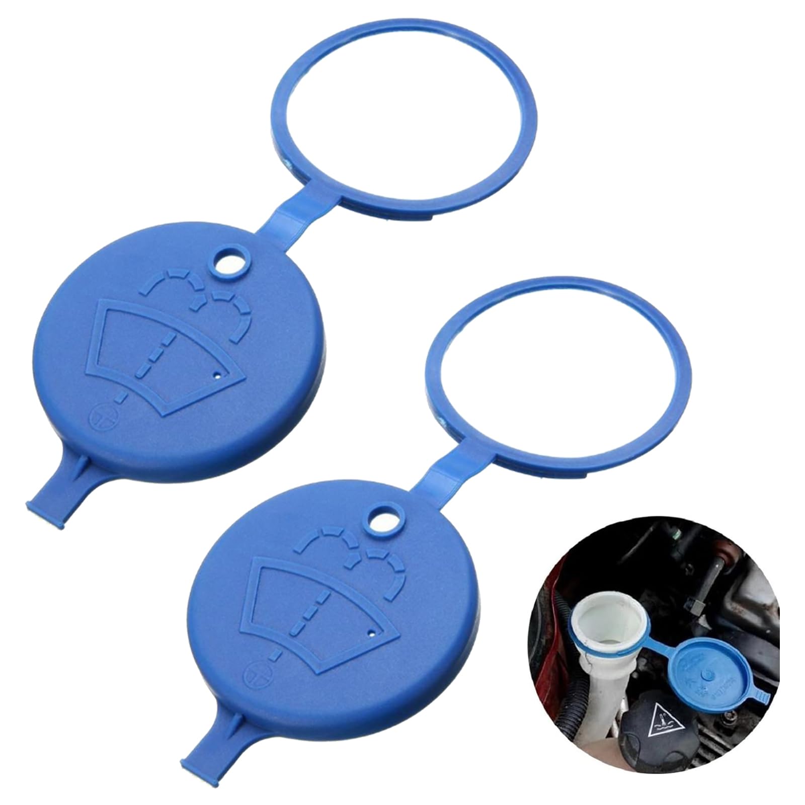 Waschflüssigkeitsbehälter Tankdeckel, Deckel Für Scheibenwaschbehälter, Wischwasserbehälter Deckel, Verschlussdeckel Wischwasserbehälter, Scheibenwaschbehälter Reservoirkappe Waschflüssigkeitsbehälter Tankdeckel, Deckel Für Scheibenwaschbehälter, Wischwasserbehälter Deckel, Verschlussdeckel Wischwasserbehälter, Scheibenwaschbehälter Reservoirkappe von AOMiGT