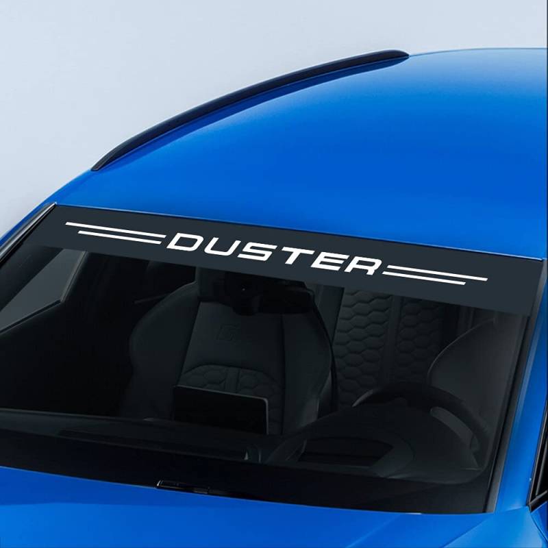 AOWIFT Auto-Aufkleber für die Windschutzscheibe vorne und hinten, für Renault Dacia Duster, reflektierend, Vinyl-Folie, DIY-Zubehör, 1 Stück von AOWIFT