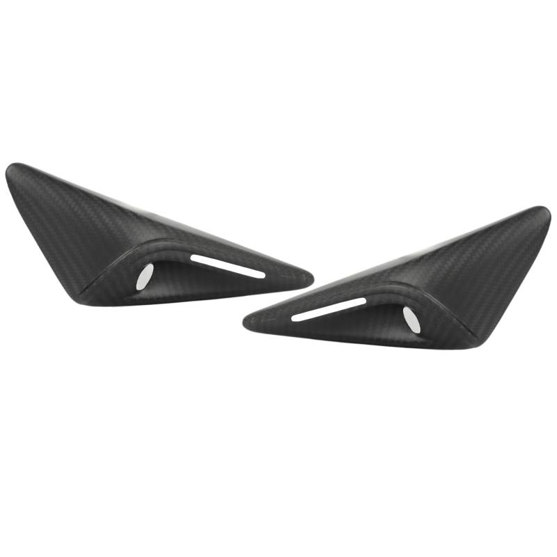 2pcs Side Mutguard Kamera Entlüftungsabdeckungsverkleidung Kohlefaser -Mutguard -Kamera Entlüftungsverkleidung 2023 und Up (Matt) von AOWINHIT
