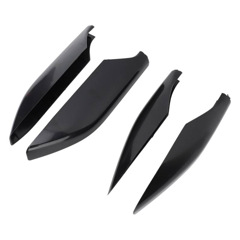 4PCS Dachschiene-Rack-Abdeckung, Gute Plastik-Endkappe Ersatz für Prado FJ120 2002-2009, Einfache Installation, Dachregalschale, Anti-Dach-Rack-Kappe (Glänzend schwarz) von AOWINHIT