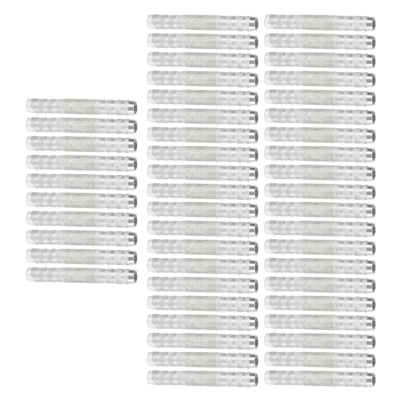 50pcs Klimaanlage Schlauch Barb -Bach -Aluminium Starker Kältemittel Schlauchhähne Stecker Universal für Automobilrohre (1/2in) von AOWINHIT