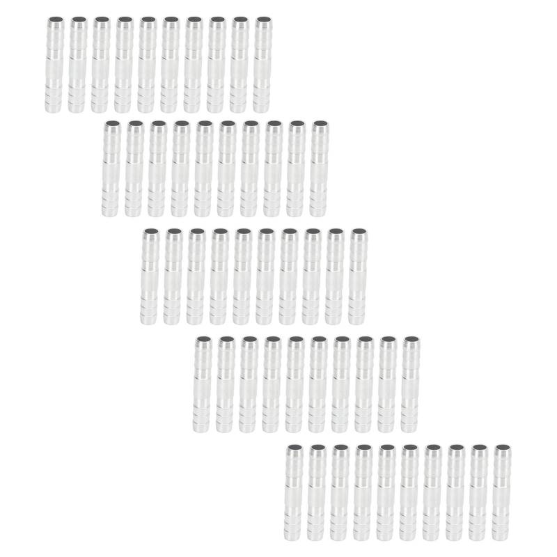 50pcs Klimaanlage Schlauch Barb -Bach -Aluminium Starker Kältemittel Schlauchhähne Stecker Universal für Automobilrohre (5/8in) von AOWINHIT