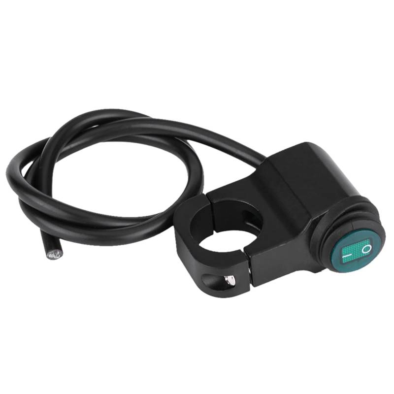 AOWINHIT 22 Mm Universeller Wasserdichter Motorrad-Scheinwerfer, Nebelscheinwerfer, EIN-/Ausschalter, Langlebige Gr¨¹ne Anzeige den Lenker,Autoschalter von AOWINHIT