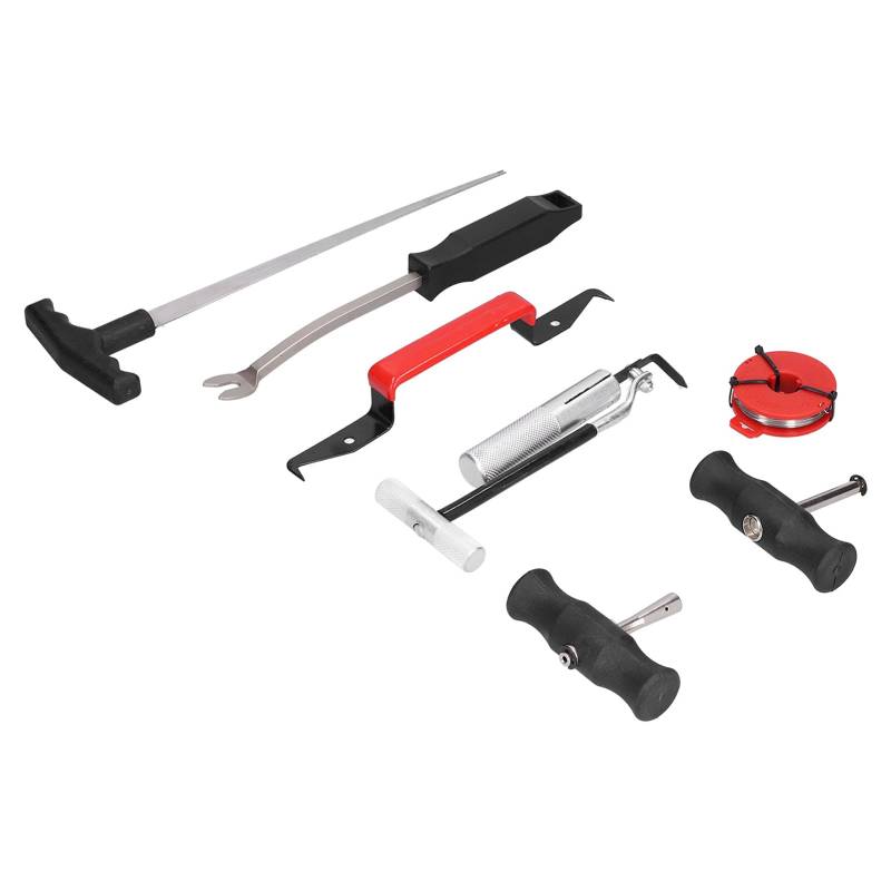 AOWINHIT Effizienter 7pcs Windschutzscheibe Remover -Kit, Kleberschneider für Autos und Leichte LKWs, Windschutzscheibe und Glasentfernung Handwerkzeugset von AOWINHIT
