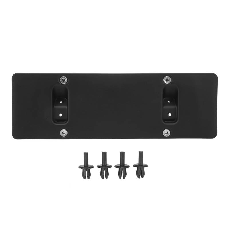 Inhaber der Vorderen Kennzeichenplattenhalter für 95B807287 Stoßfängerhalterung für 2014-2018 Modell Easy Installation Hohe Stabilität, Schwarz, Schwarz von AOWINHIT