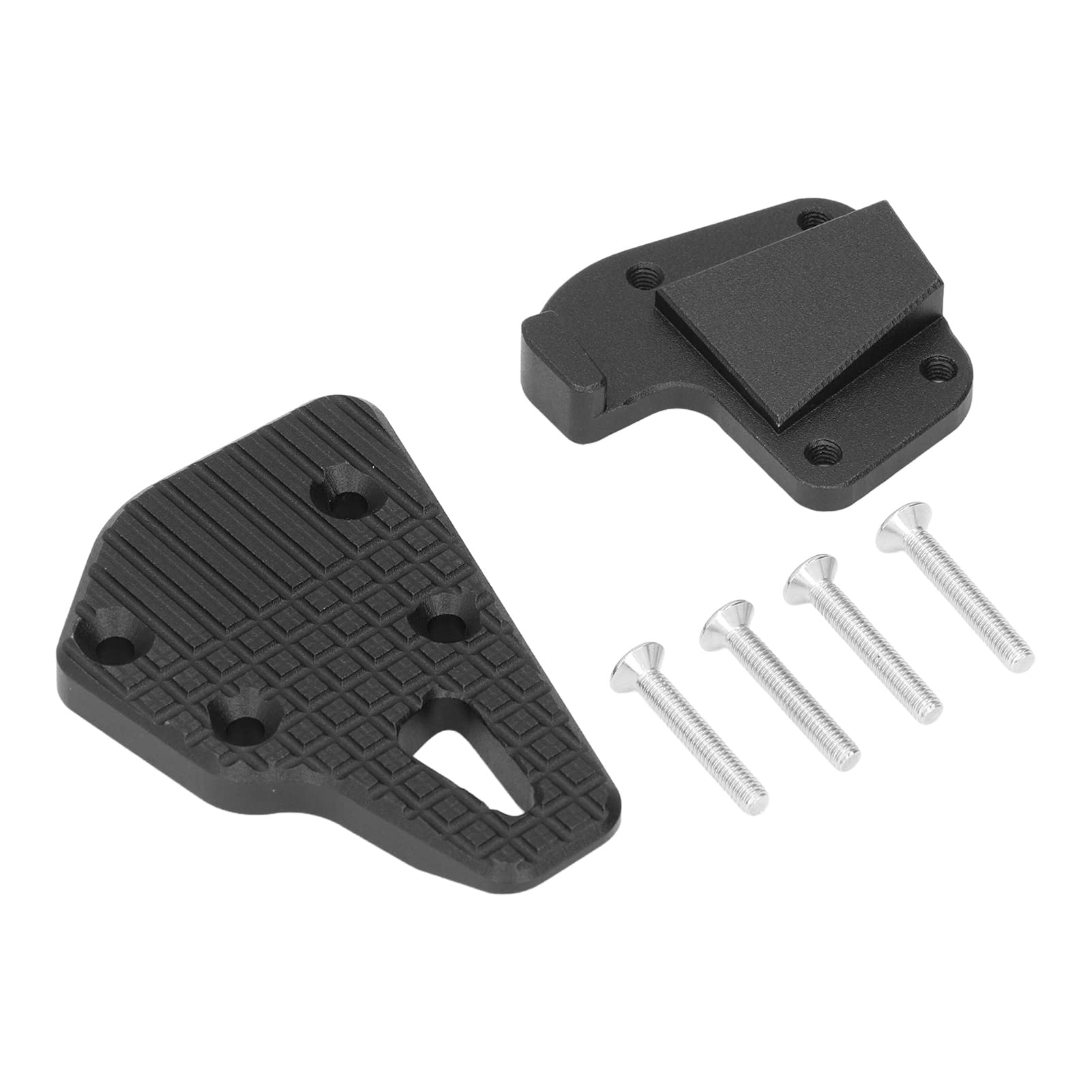 Motorrad -Heckbremshebel -Fuß -Pedal -Aluminiumlegierung Vergrößerung der Verlängerungsplatte Ersatz 2019 Bis 2021 Stützoberfläche (Schwarz) von AOWINHIT