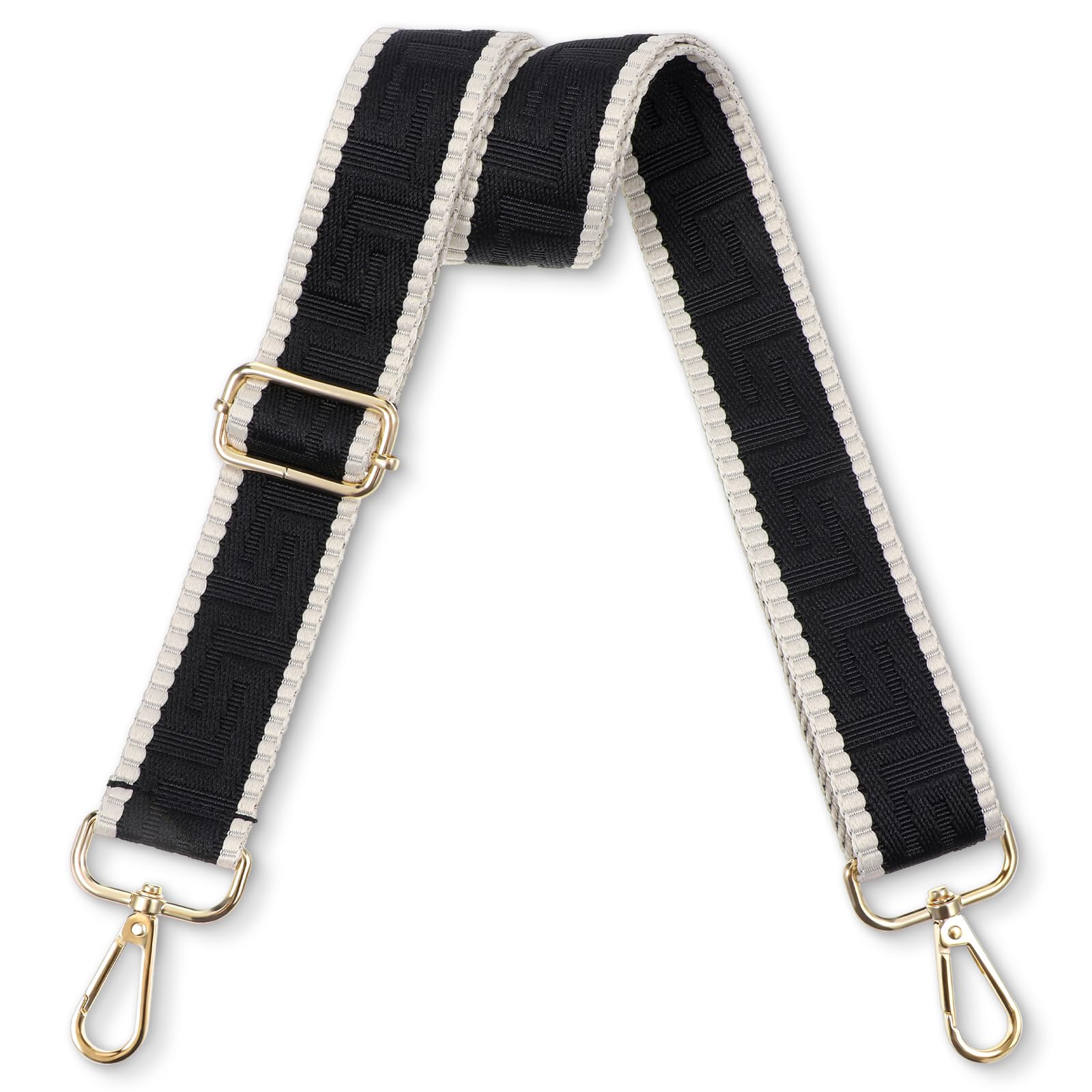 AOZUO Taschengurt Schwarz, 3.9cm/1.5in Breiter Schultergurt Verstellbarer 61-118 cm Taschengurt mit 360 Drehbarer Kopf Ersatzgurt Für Umhängetaschen Schulterriemen AOZUO Taschengurt Schwarz, 3.9cm/1.5in Breiter Schultergurt Verstellbarer 61-118 cm Taschengurt mit 360 Drehbarer Kopf Ersatzgurt Für Umhängetaschen Schulterriemen von AOZUO