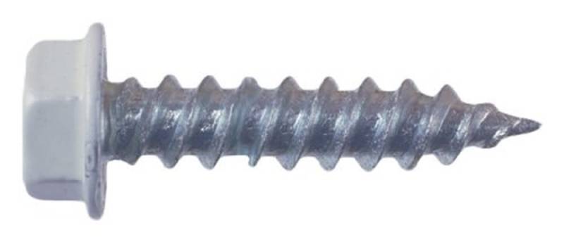 AP Products 012-TR50 W 8 x 1 weiße Sechskant-Unterlegscheibenkopfschraube – 50 Stück von AP Products