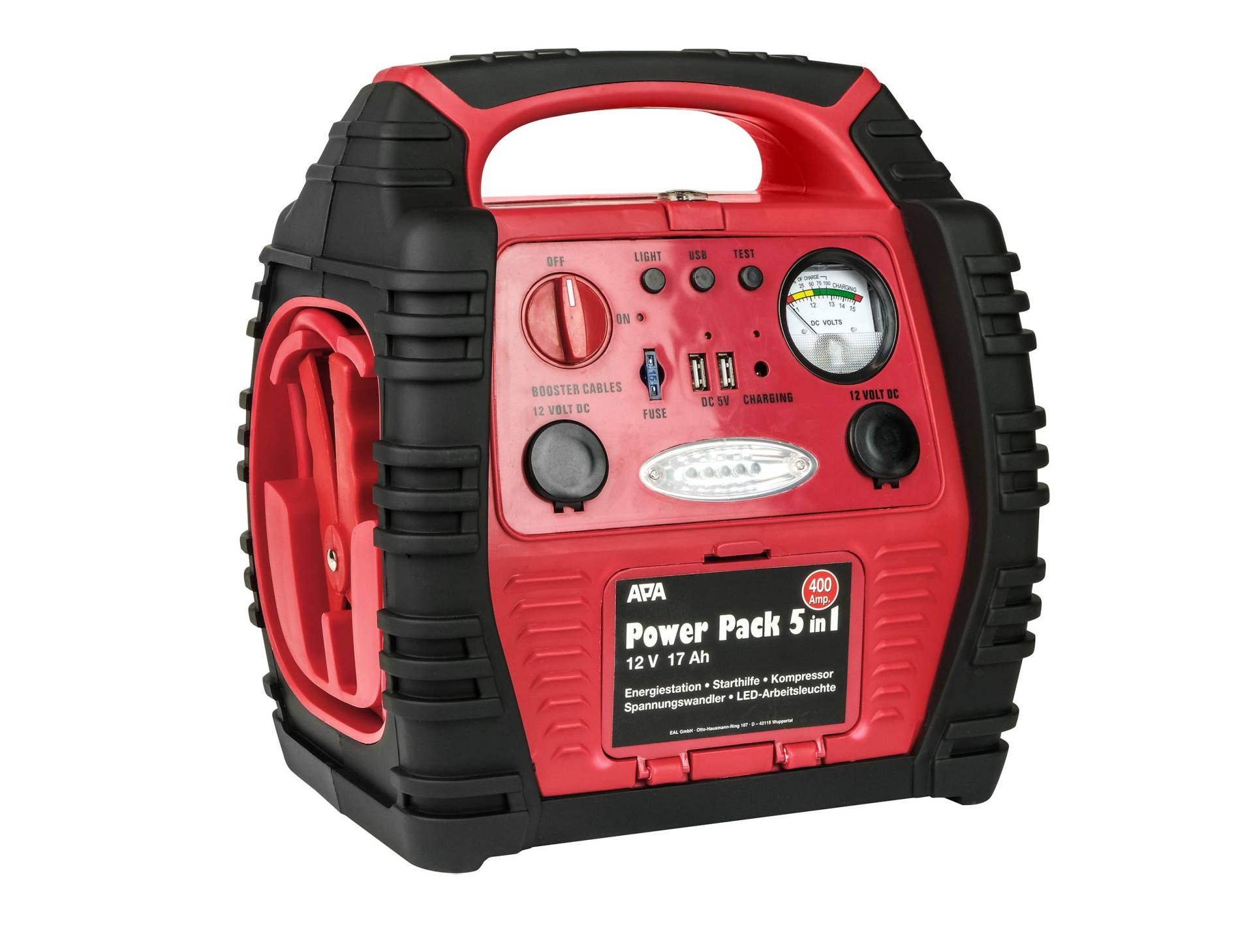 APA 16547NV Power Pack 5in1 Mobile Starthilfe, Spannungswandler, Kompressor APA 16547NV Power Pack 5in1 Mobile Starthilfe, Spannungswandler, Kompressor von APA