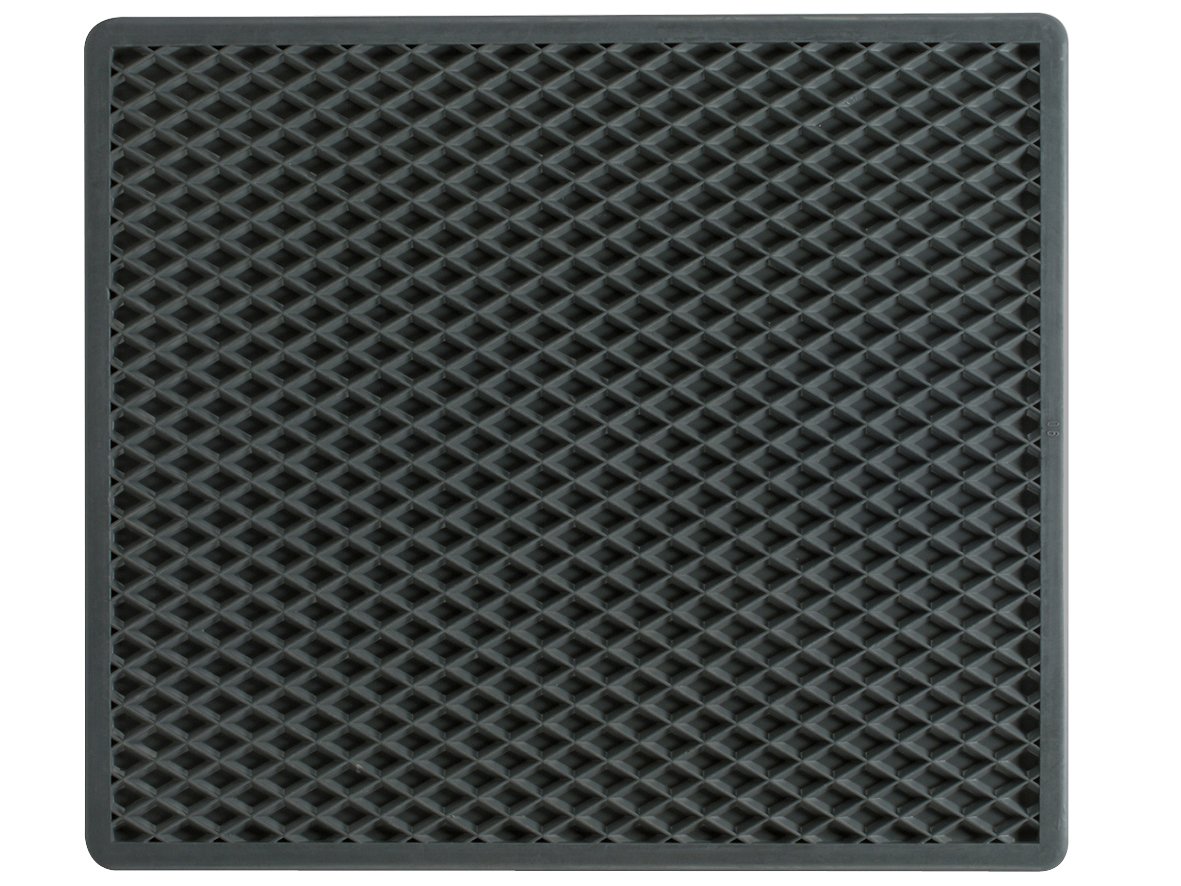 APA 23040 Automatte Fußmatte, universal, Wabenmuster, 46x40 cm, Gummi, schwarz von APA