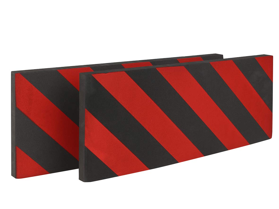 APA 23449 Garagen-Türschutz PRALL-O-FIT, schwarz, rot, 2 Stück von APA
