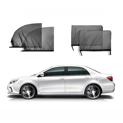 Auto Sonnenschutz für Jaguar F-Type Coupe, Autofenster Insektennetz Seitenscheibe Hoch Elastisch Atmungsaktiv Fenstersocken,A/Four-Piece Set von APARC
