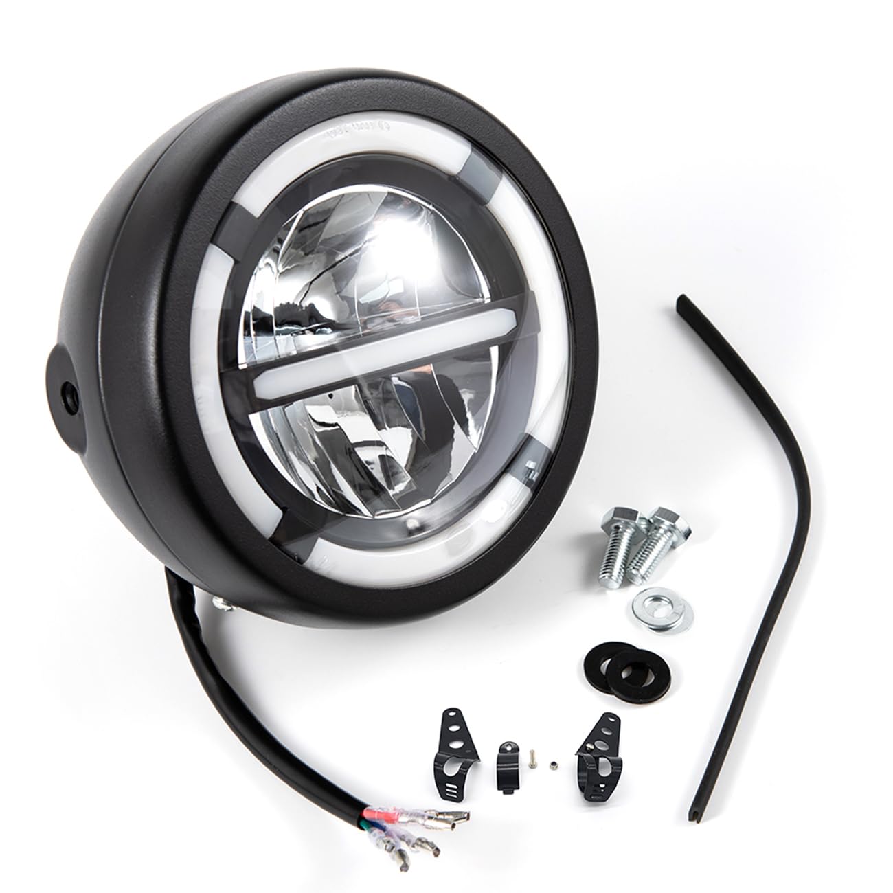 APEBAZY Vintage-Motorrad-Tuning-Teile LED-Scheinwerfer Scheinwerfer APEBAZY Vintage-Motorrad-Tuning-Teile LED-Scheinwerfer Scheinwerfer von APEBAZY