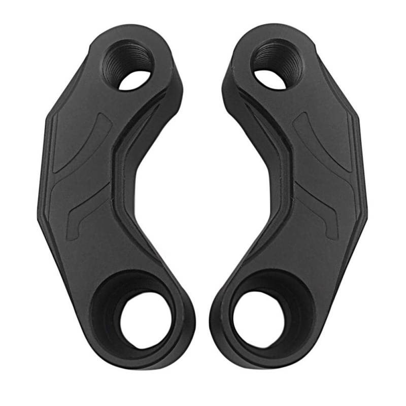 Motorrad Rückspiegel Verlängerung Riser Extend Adapter 10 mm für R 1200 GS 1200GS R1200GS LC Adventure ADV 2013 2014 2015 CNC GSX-S750 GSX-S1000 SV400 SV650 SV 650 DL650 V-Strom (Schwarz, 10mm) von APEBAZY