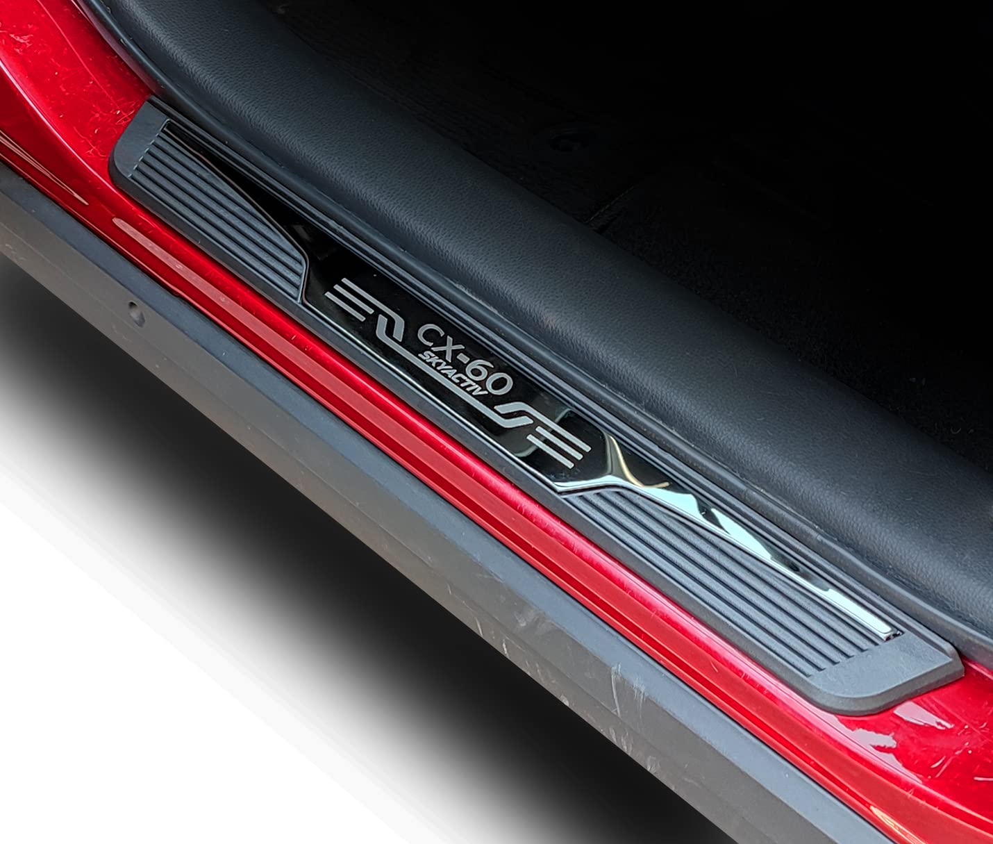 Auto Zubehör Einstiegsleisten für 2022 2023 Mazda CX-60, Türeinstiegs Schutz Stahl Kunststoff Autoteile Schweller schutzplatten Auto Zubehör Einstiegsleisten für 2022 2023 Mazda CX-60, Türeinstiegs Schutz Stahl Kunststoff Autoteile Schweller schutzplatten von APEXRA