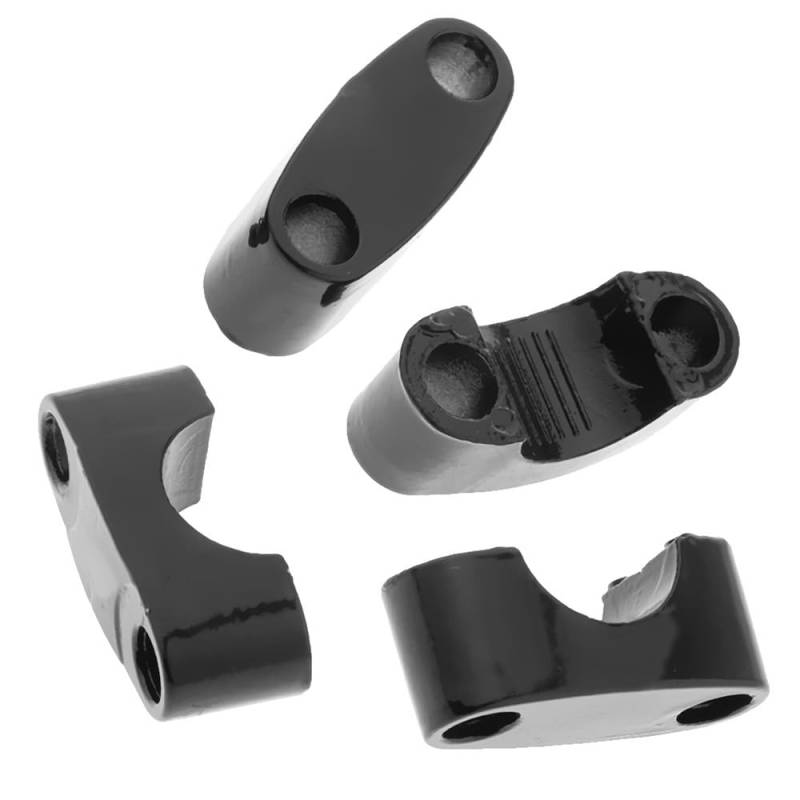 Motorrad-Lenkerhalterung 1 Paar 22mm Motorrad Lenker Spiegel Halterung Halter Klemmadapter Universal Fit für die meisten Motorräder ATV von APEYCRX