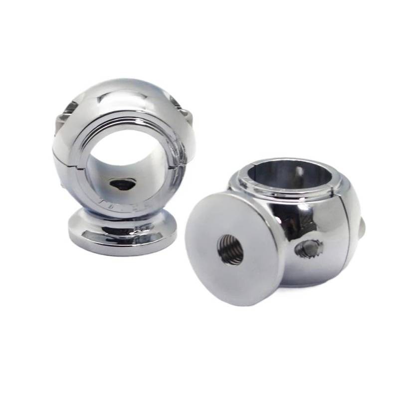 Motorrad-Lenkerhalterung Messing Vintage Motorrad Lenker Riser Bar Halterung Griff Clamp 32mm Für Dyna Low Rider Wide Super Glide Fat Bob FXDR 114 von APEYCRX