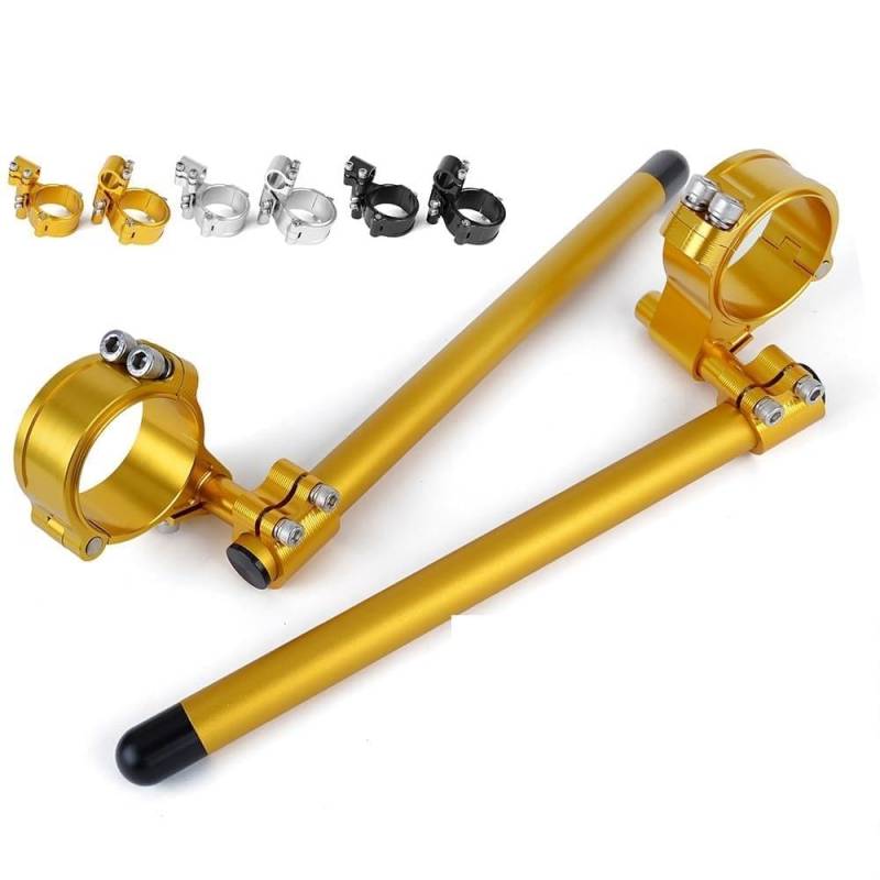 Motorrad-Lenkerhalterung Motorrad 37MM 45MM 51MM 52MM 58MM Riser Erhöhter Höherer Clip auf verstellbarem Lenker Lenker Gabelklemme 7/8" 22mm von APEYCRX