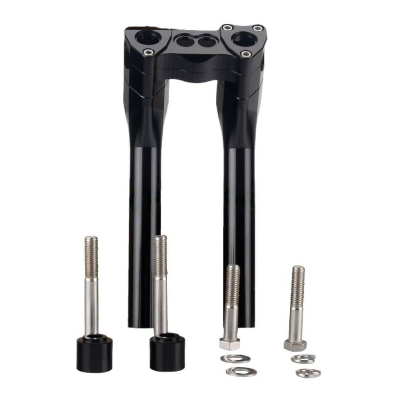 Motorrad-Lenkerhalterung Motorrad Aluminium Lenker Riser Kit Pullback Clamp Für Bobber Für Dyna Low Rider Street Fat Bob FXD Heighten von APEYCRX