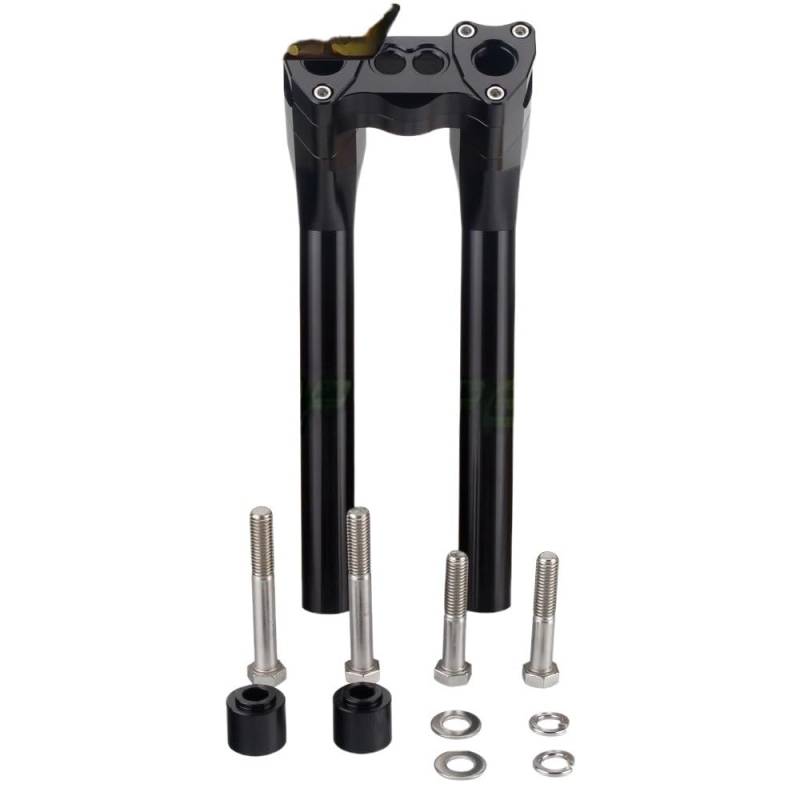 Motorrad-Lenkerhalterung Motorrad Aluminium Lenker Riser Kit Pullback Clamp Für Bobber Für Dyna Low Rider Street Fat Bob FXD Heighten von APEYCRX