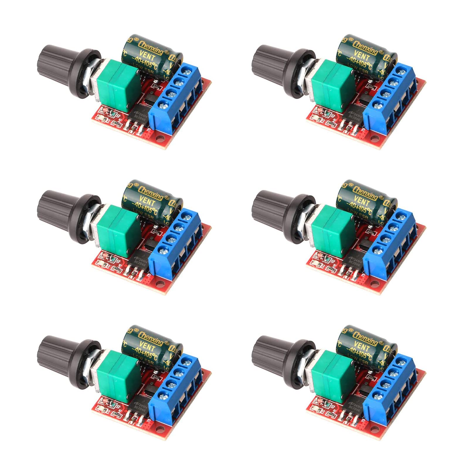 Mini Motor Drehzahlsteller PWM, DC 5V-35V 5A Einstellbar Kontroller Geschwindigkeitsregler Switching Build, 6V 12V 24V Variable Spannungsregler Dimmer Governor mit LED-Anzeige Mini Motor Drehzahlsteller PWM, DC 5V-35V 5A Einstellbar Kontroller Geschwindigkeitsregler Switching Build, 6V 12V 24V Variable Spannungsregler Dimmer Governor mit LED-Anzeige von APKLVSR