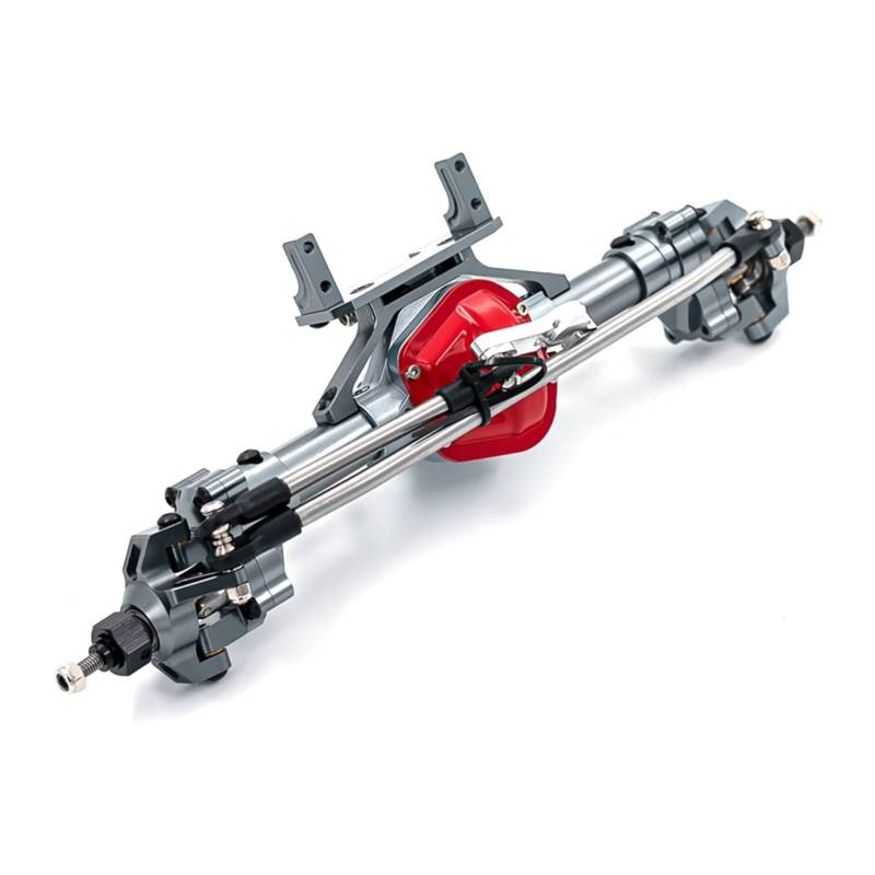 APMXQWIL RC Autoteile Kompatibel Mit Axial Für SCX10 90046 90047 GN8 1/10 RC Auto Aluminiumlegierung Hinten Vorderachse Heighten Ersatzteile Upgrade-Teile(Gray,Front) von APMXQWIL
