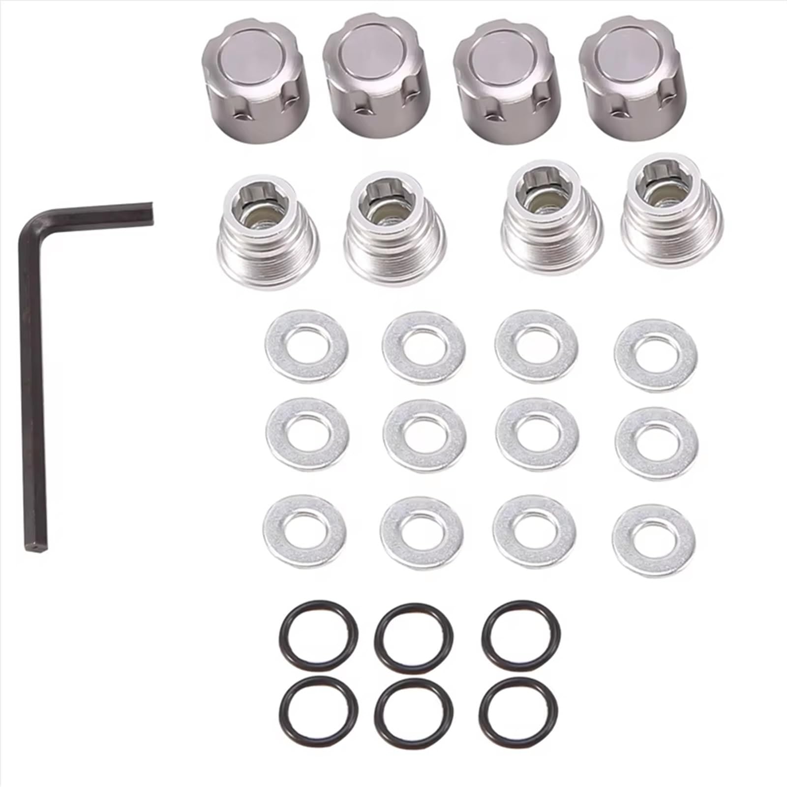 APMXQWIL RC Autoteile Kompatibel Mit Axial Für SCX10 Für Traxxas Für TRX4 1/10 RC Crawler Autoteile 4PCS Aluminium M4 Center Lock Mutter Metall Radkappen Muttern APMXQWIL RC Autoteile Kompatibel Mit Axial Für SCX10 Für Traxxas Für TRX4 1/10 RC Crawler Autoteile 4PCS Aluminium M4 Center Lock Mutter Metall Radkappen Muttern von APMXQWIL