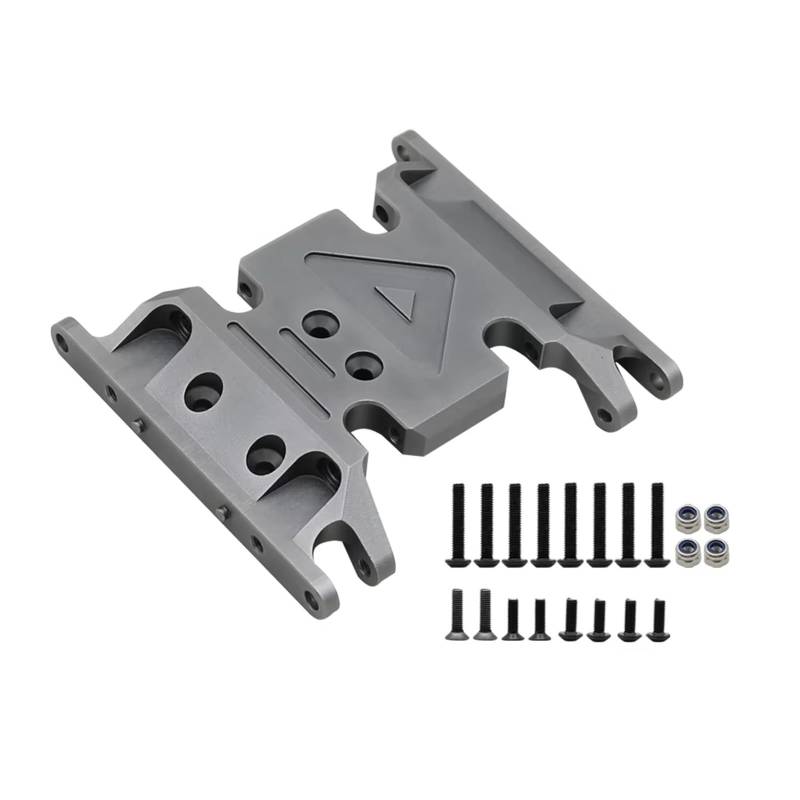 APMXQWIL RC Autoteile Kompatibel Mit Axial Für SCX10 II 90046 90047 90075 1/10 RC Crawler Metall Für Chassis Getriebehalterung Getriebehalter(Gray,A) von APMXQWIL