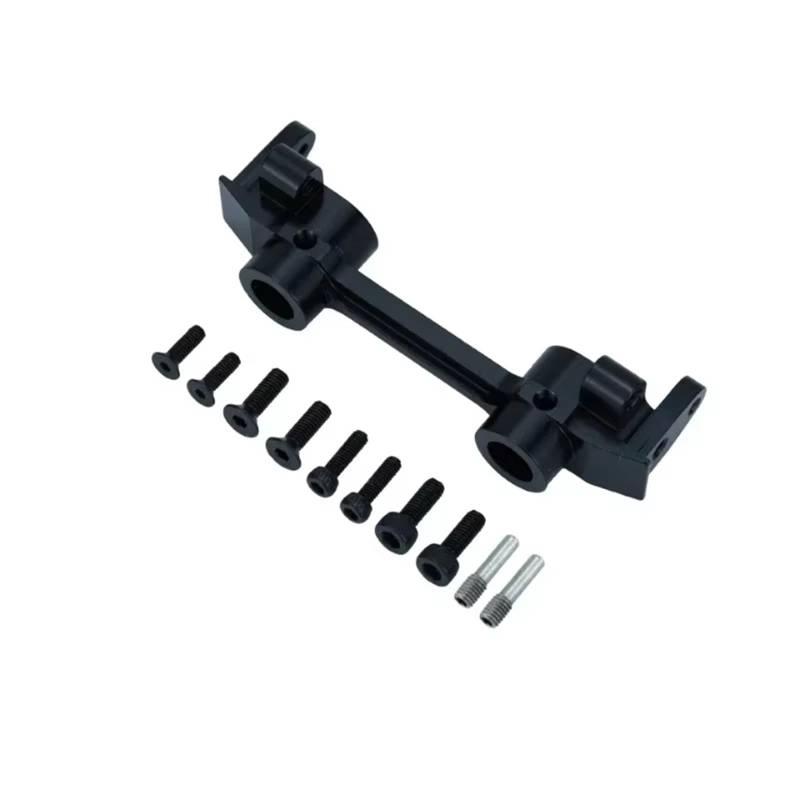 APMXQWIL RC Autoteile Kompatibel Mit Axial Für SCX10 II 90046 90047 Metall Heck -Heck -Stoßfänger Ständerträgermontage Für 1/10 RC Crawler Upgrade -Teile(Black,Front) von APMXQWIL