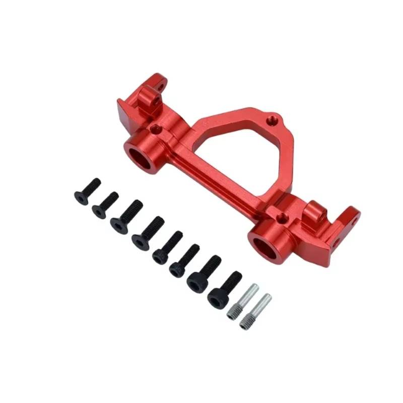 APMXQWIL RC Autoteile Kompatibel Mit Axial Für SCX10 II 90046 90047 Metall Heck -Heck -Stoßfänger Ständerträgermontage Für 1/10 RC Crawler Upgrade -Teile(Red,Rear) von APMXQWIL