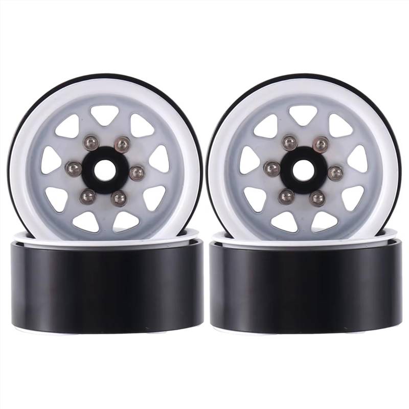 APMXQWIL RC Autoteile Kompatibel Mit Axial Für SCX24 AX24 Für TRX4M Für FCX24 1 IN Beadlock Felge Deep Dish Negative Offset 3,78mm Hub 1/18 1/24 RC Auto von APMXQWIL