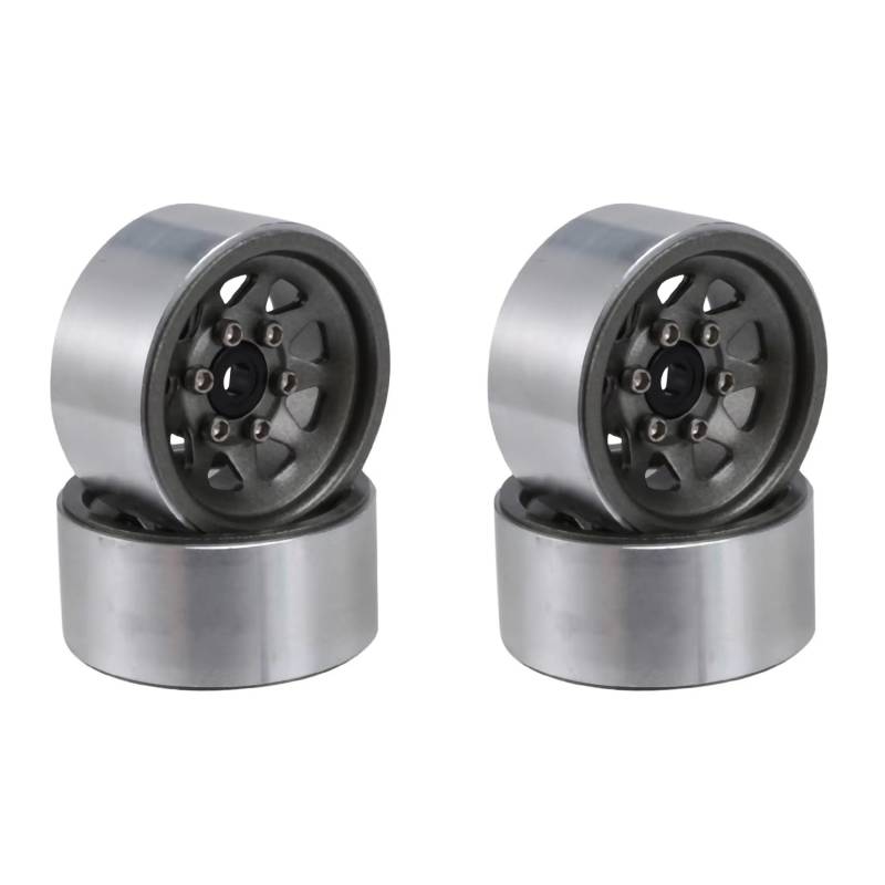 APMXQWIL RC Autoteile Kompatibel Mit Axial Für SCX24 Für Deadbolt C10 Für Gladiator Für Bronco Steel 1.0 Beadlock Felge Radnabe 1/24 RC Crawler Auto von APMXQWIL