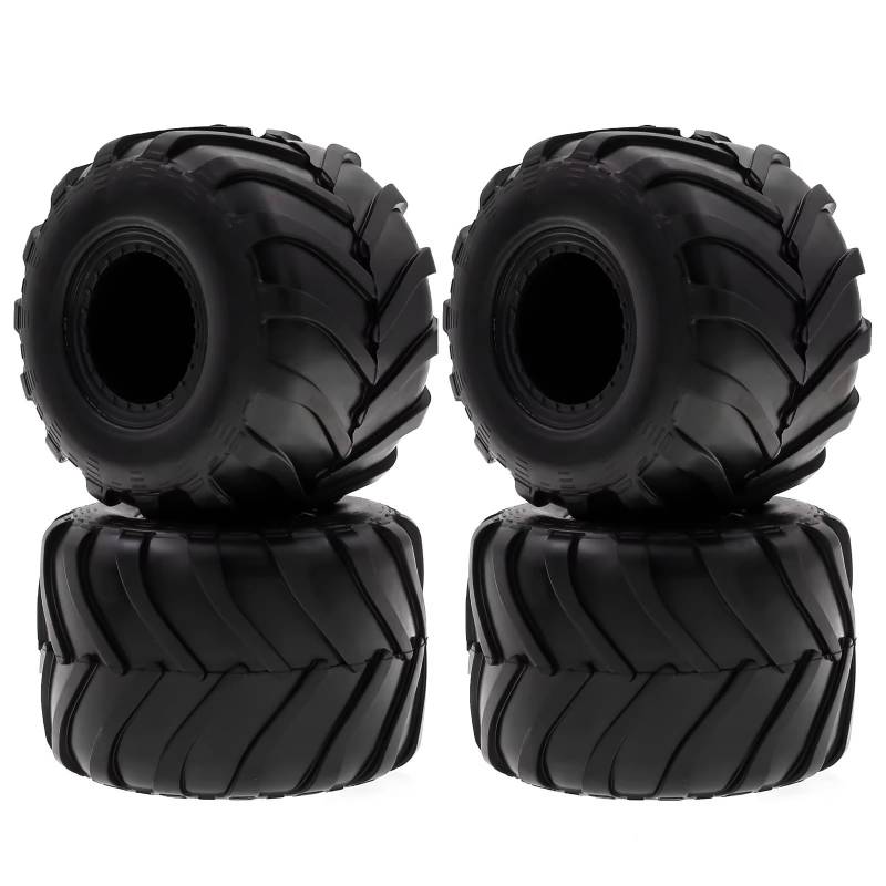 APMXQWIL RC Autoteile Kompatibel Mit Axial Für SCX24 Für FMS FCX24 AX24 1/24 LKW-Autoräder 72 * 49 Mm Fernbedienung Crawler Gummi Autoreifen Ersatzteil(Silver) von APMXQWIL
