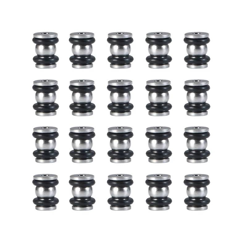 APMXQWIL RC Autoteile Kompatibel Mit Axial Für SCX24 Links Teile 20PCS Stange Ende Ball Kopf Halter Spurstangenköpfe Kugelgelenke Für 1/24 RC Crawler Auto von APMXQWIL