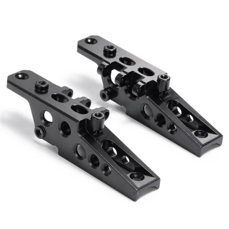 APMXQWIL RC Autoteile Kompatibel Mit Axial Für Wraith 90018 90048 1 Paar Vorder-Hinterachse Stoßdämpfer-Verbindungshalterung 1/10 RC Crawler Upgrade-Teile(Black) von APMXQWIL