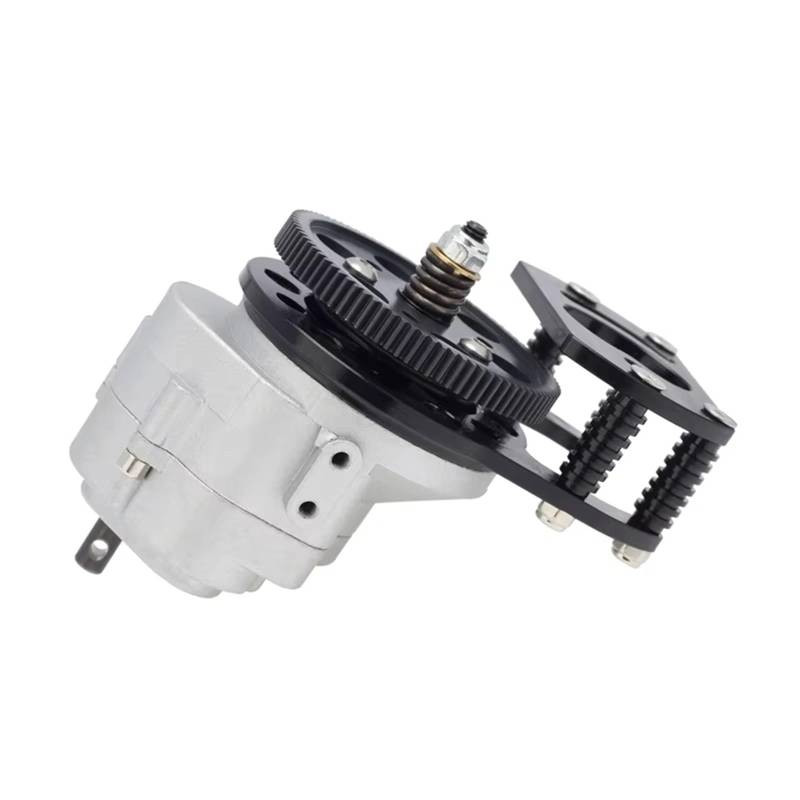 APMXQWIL RC Autoteile Kompatibel Mit D90 II D110 Für Gelande Metal Single Für Geschwindigkeitsübertragung Mit Motorgetriebehalterung Für 1/10 RC Track Car(Silver) von APMXQWIL